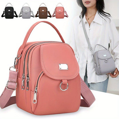 Crossbody Bag for Women – Nylon, Mini, Lightweight, Adjustable Strap – front view