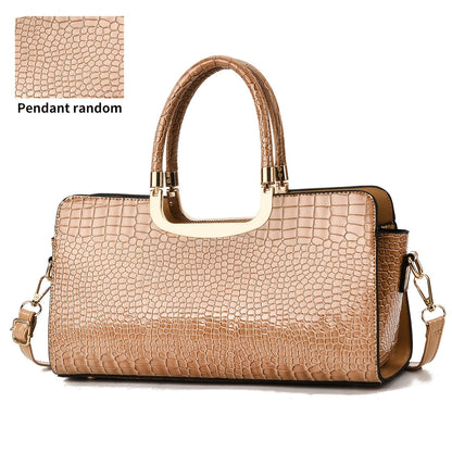 Crossbody Bag for Women – Polyester, Croc Print Glossy Evening Way – detail view 3
