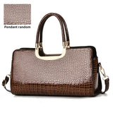 Crocodile pattern coffee color