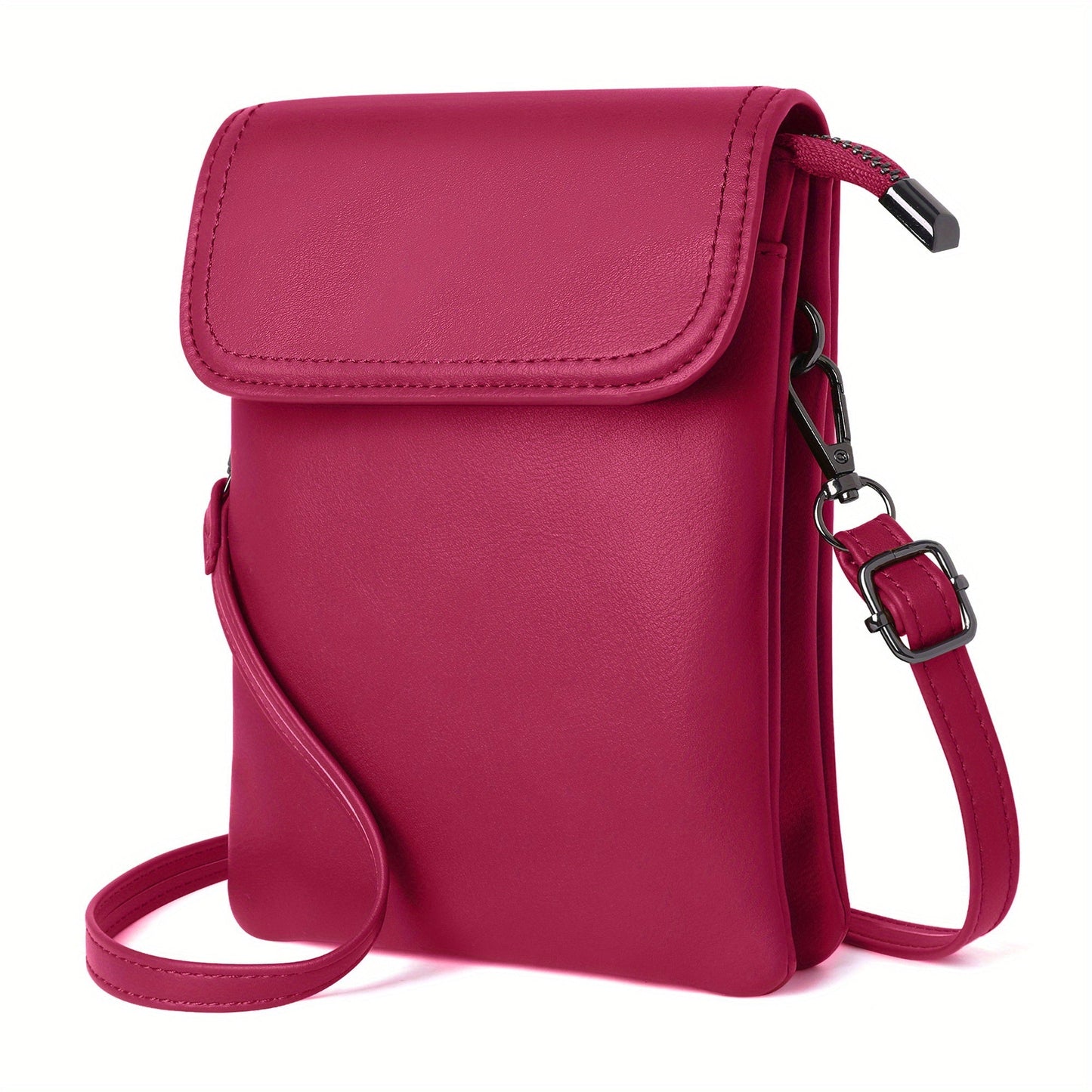Crossbody Bag for Women – 7 Colors, PU Leather, Adjustable Strap – front view - product view 22