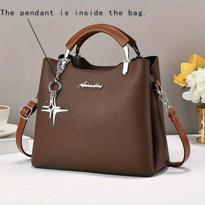 Crossbody Bag for Women – PU Leather, Adjustable Strap, for Work – detail view 9