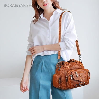 Crossbody Bag for Women – PU Leather, Large Capacity – detail view 9