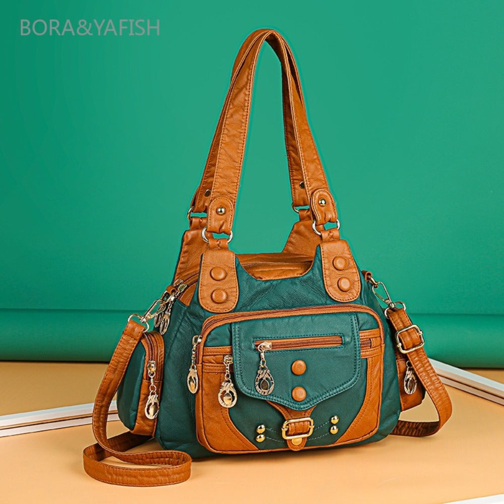 Crossbody Bag for Women – PU Leather, Large Capacity – front view