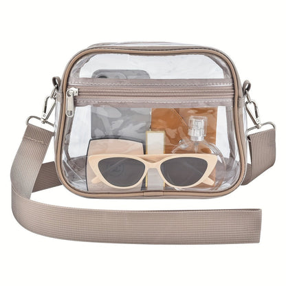 Crossbody Bag for Women – PVC, Clear, Transparent, Adjustable Strap – detail view 12