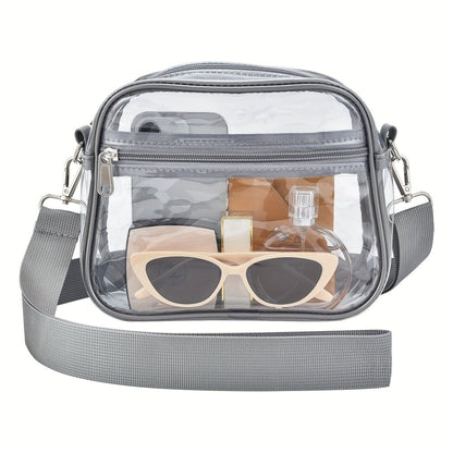 Crossbody Bag for Women – PVC, Clear, Transparent, Adjustable Strap – detail view 16