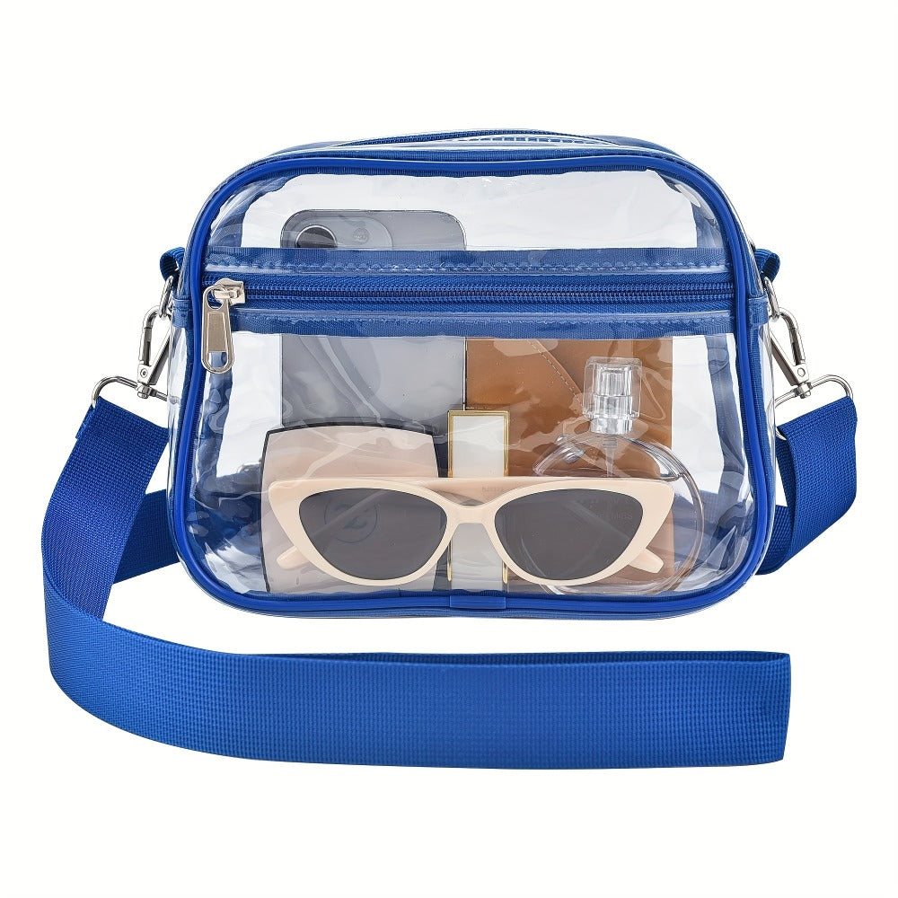 Crossbody Bag for Women – PVC, Clear, Transparent, Adjustable Strap – detail view 17