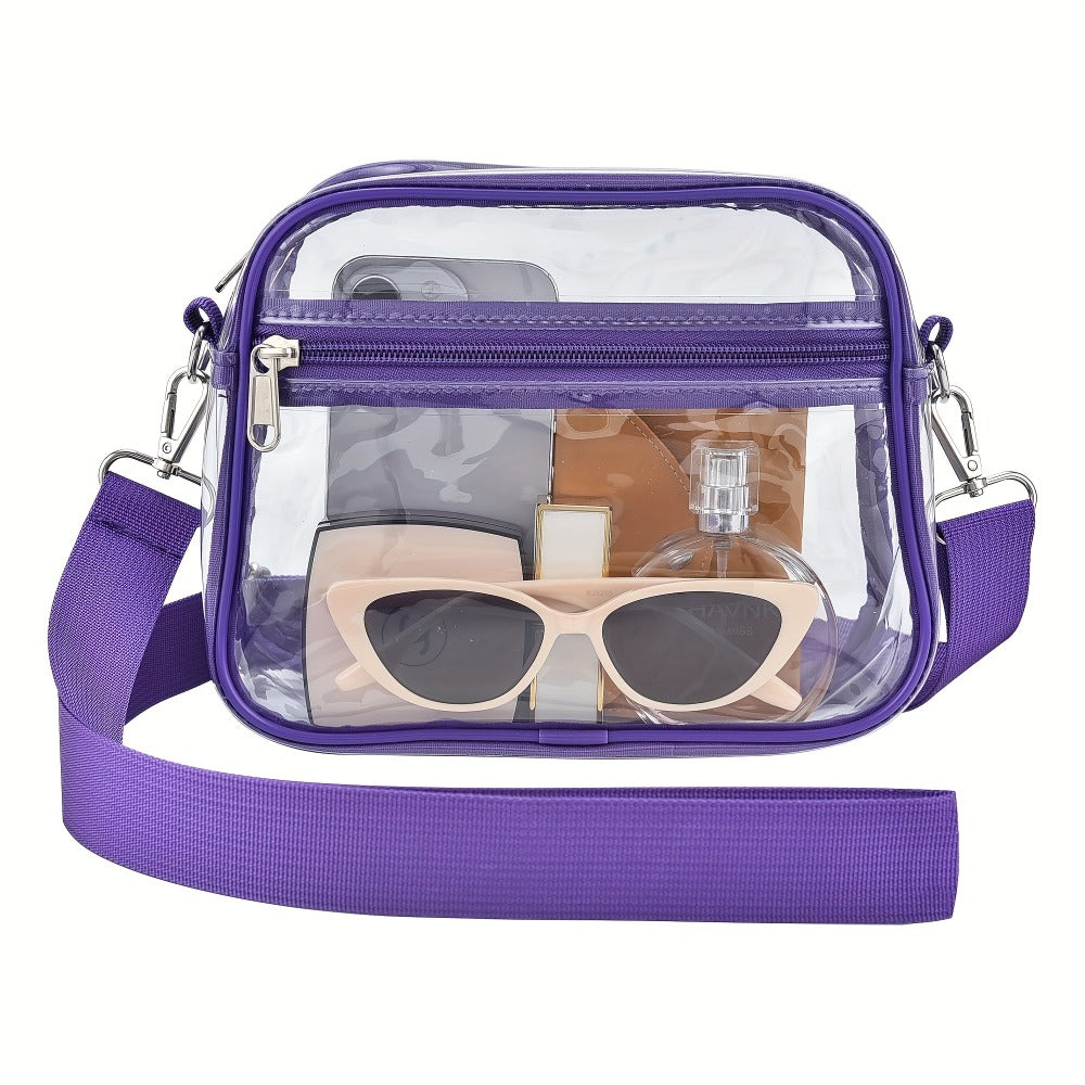 Crossbody Bag for Women – PVC, Clear, Transparent, Adjustable Strap – detail view 6
