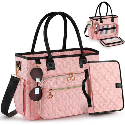 Crossbody Bag for Women – Quilted, Quilted Bible Large Church Strap – front view