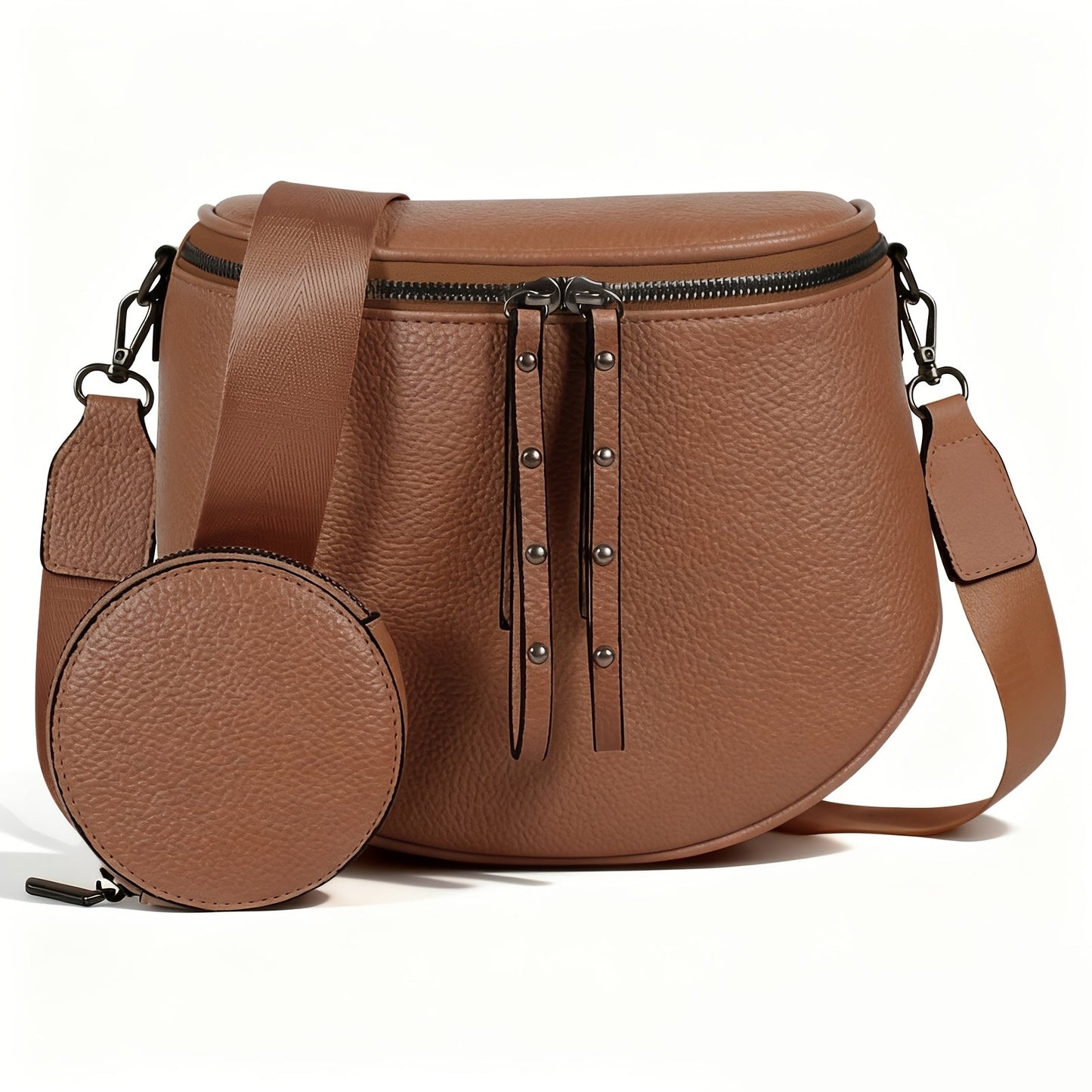 Crossbody Bag for Women – for Travel & Everyday Use, Detachable Strap Plaid Multi – detail view 26