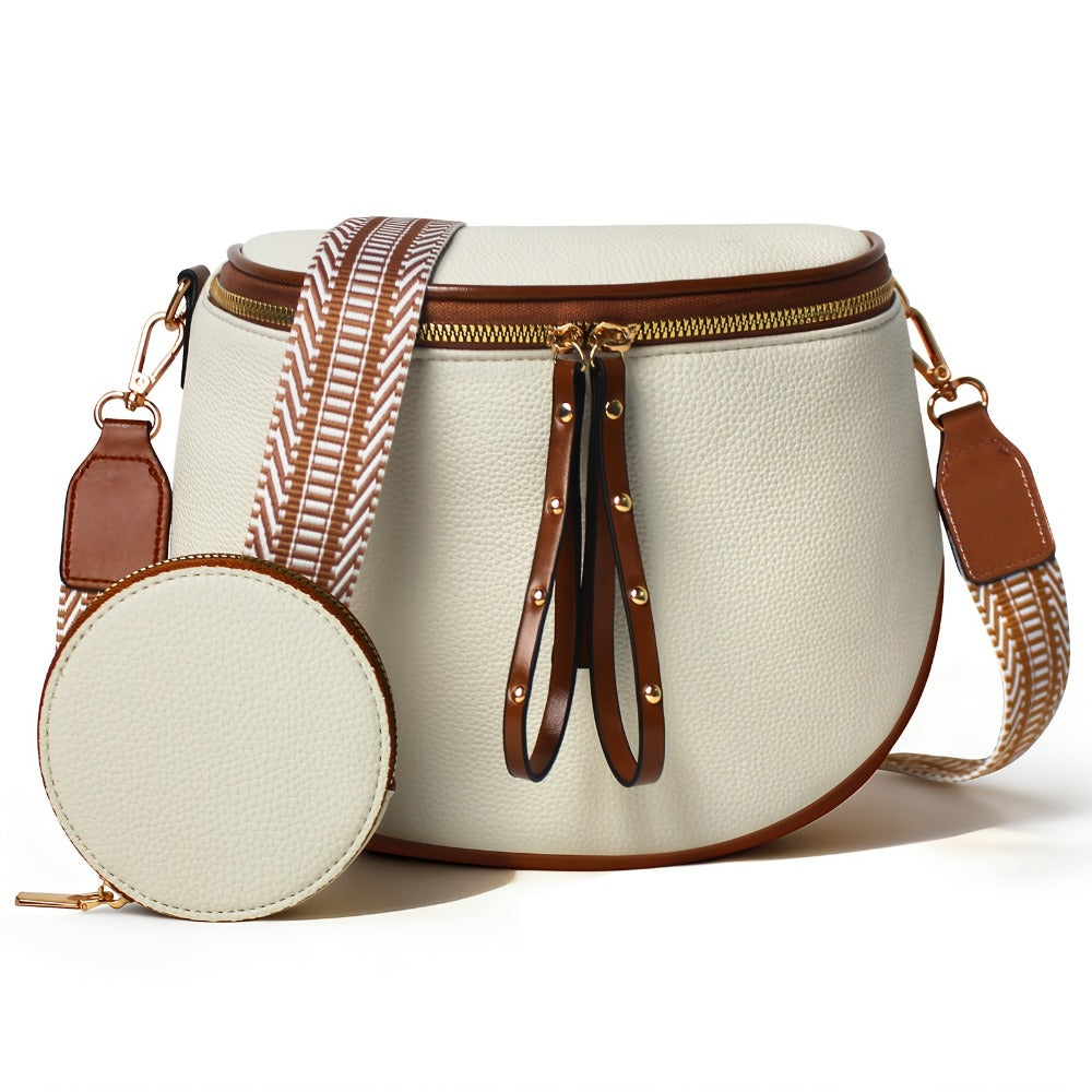 Crossbody Bag for Women – for Travel & Everyday Use, Detachable Strap Plaid Multi – detail view 17