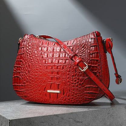 Crossbody Bag for Women – for Travel & Everyday Use, Crocodile Pattern Vintage Textured – detail view 21