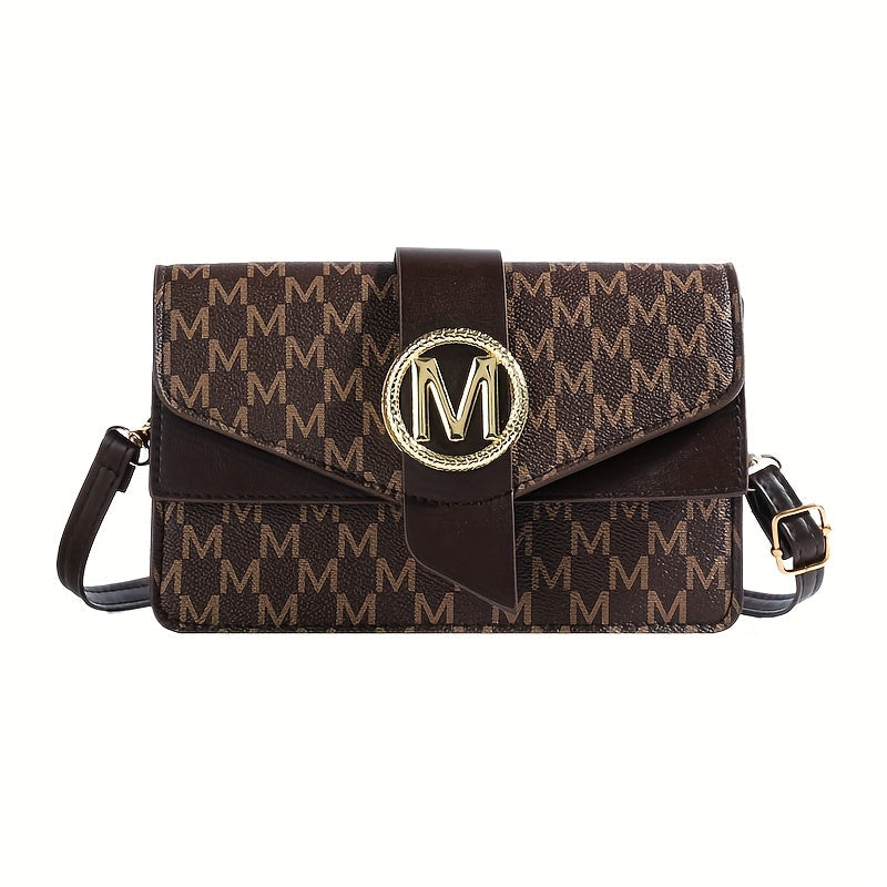 Crossbody Bag for Women – for Travel & Work, Retro Letter Vintage Work Shopping – front view - product view 11