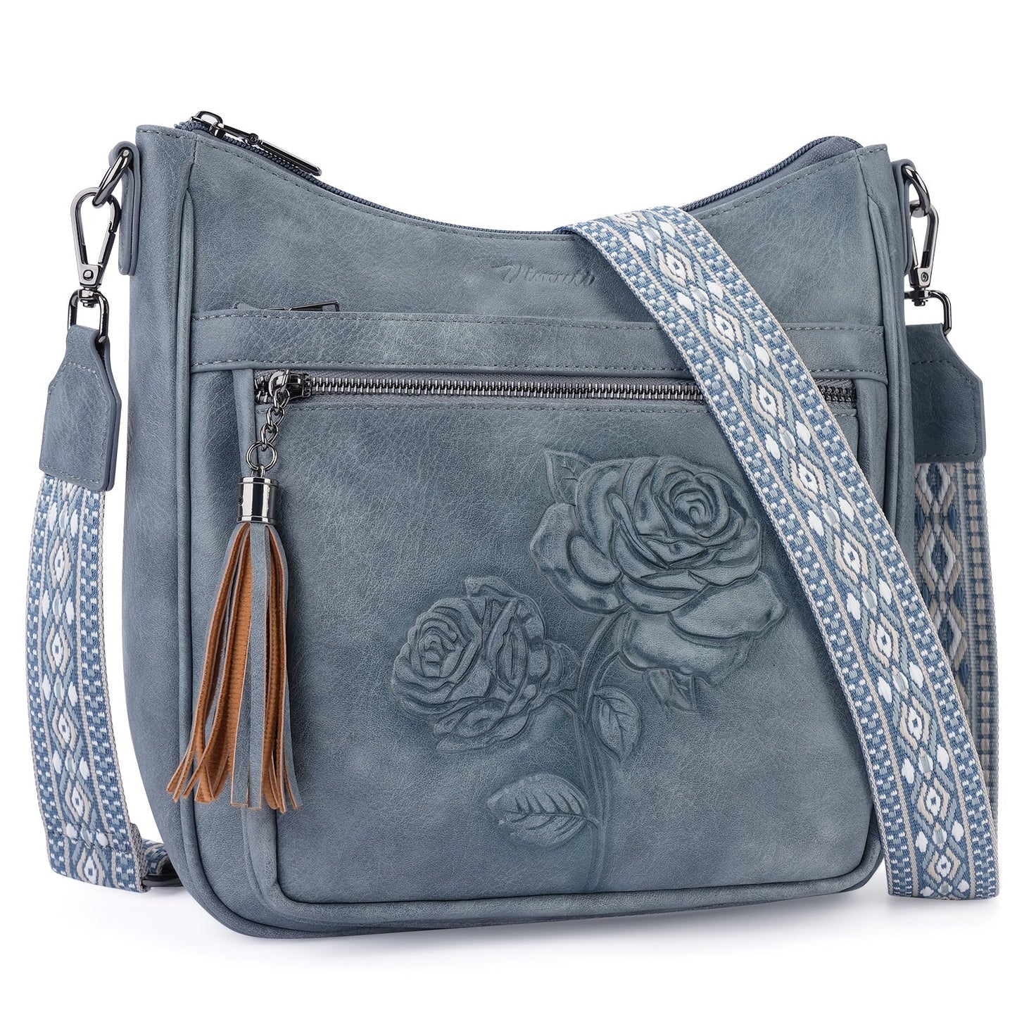 Crossbody Bag for Women – 7 Colors, Vegan Leather, Large Capacity, Adjustable Strap – detail view 17