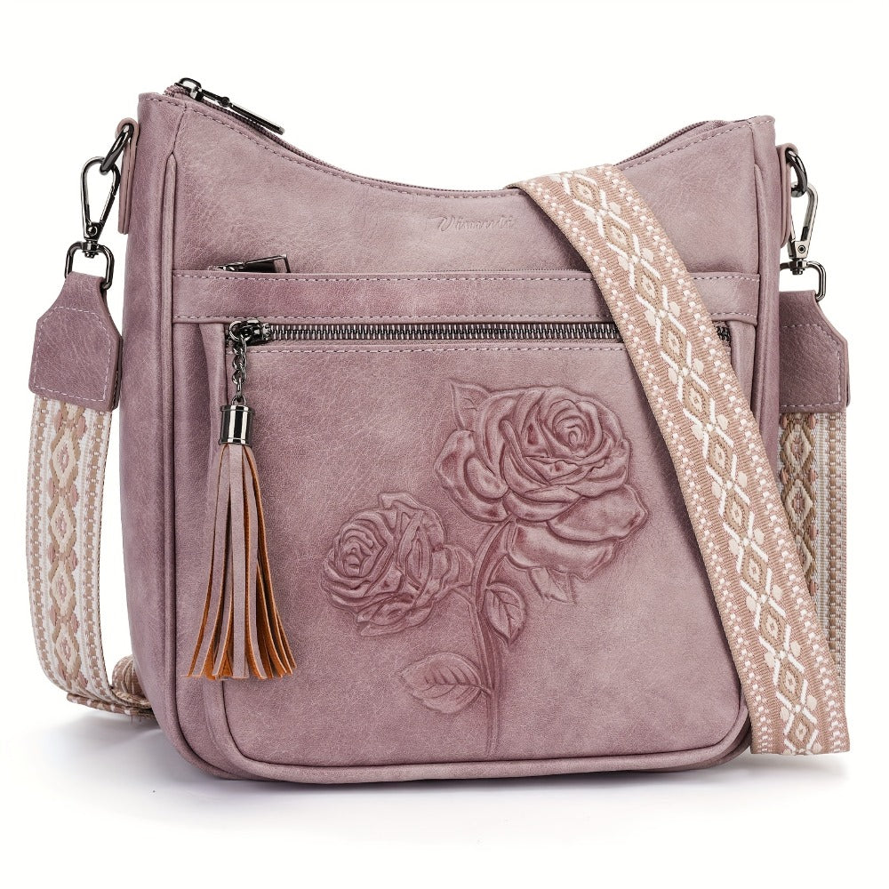 Crossbody Bag for Women – 7 Colors, Vegan Leather, Large Capacity, Adjustable Strap – detail view 11
