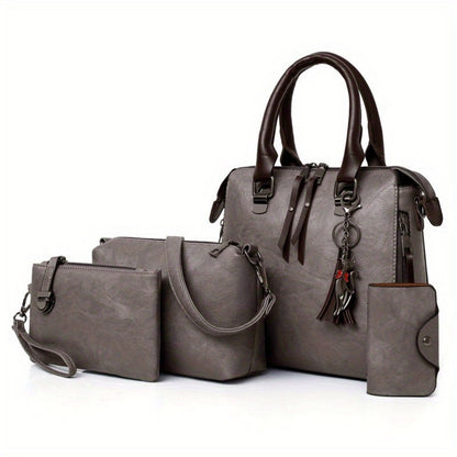 Shoulder Bag for Women – 4-Piece, Large Capacity, Adjustable Strap, for Everyday Use – detail view 4