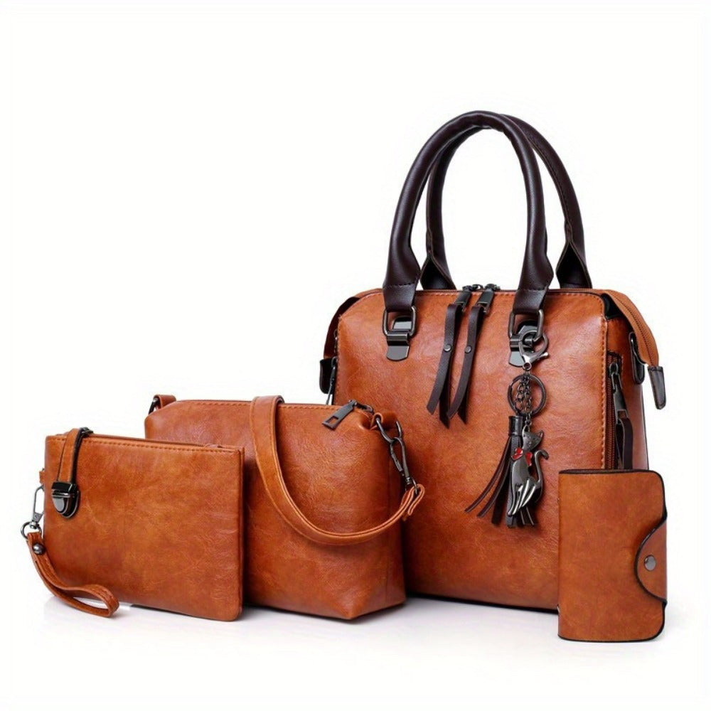 Shoulder Bag for Women – 4-Piece, Large Capacity, Adjustable Strap, for Everyday Use – detail view 6