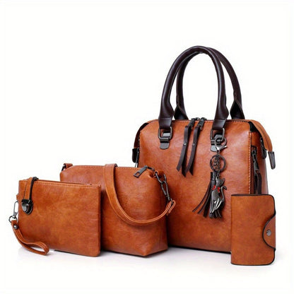 Shoulder Bag for Women – 4-Piece, Large Capacity, Adjustable Strap, for Everyday Use – detail view 6