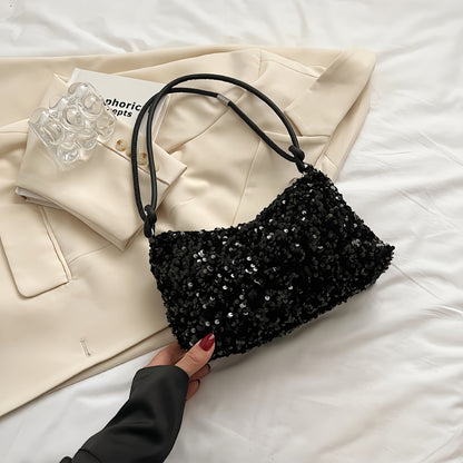 Shoulder Bag for Women – Large Capacity, Sequin Large Capacity Glitter Zipper – detail view 12