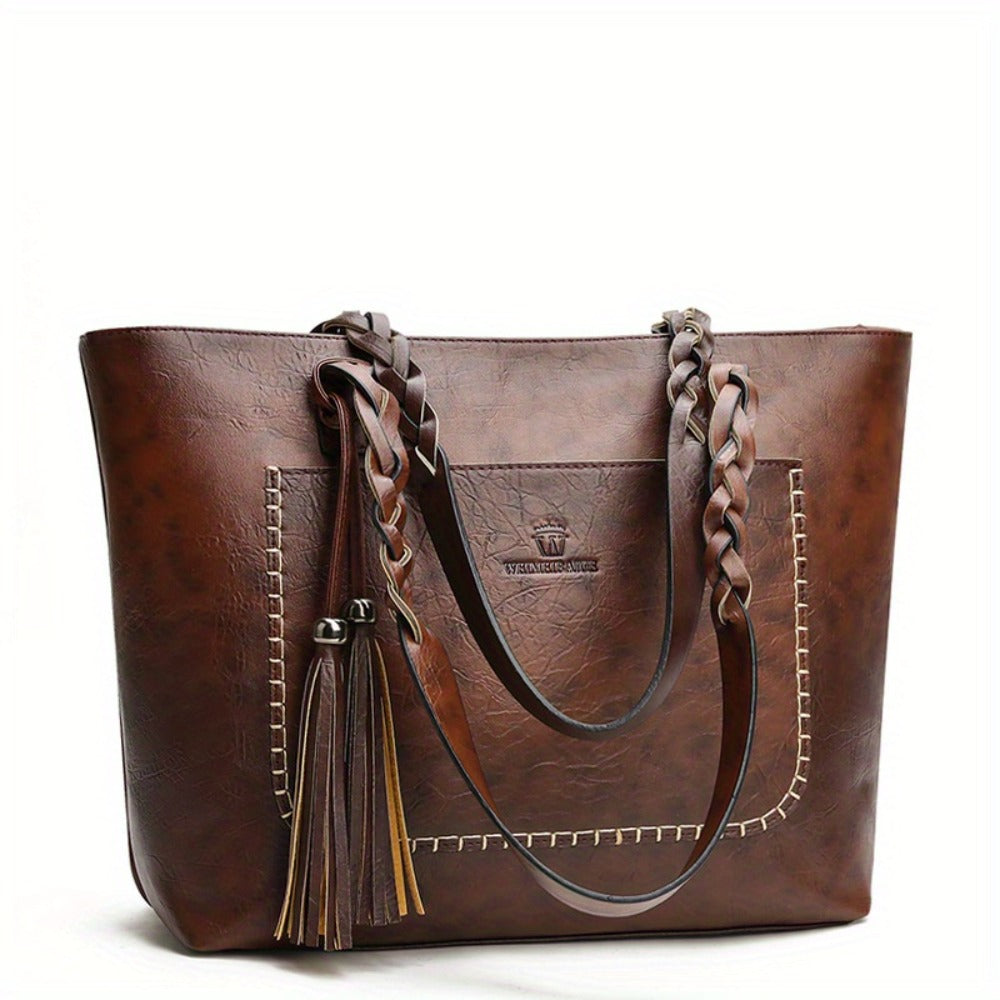 Shoulder Bag for Women – Polyester, Large Capacity, for Everyday Use – front view