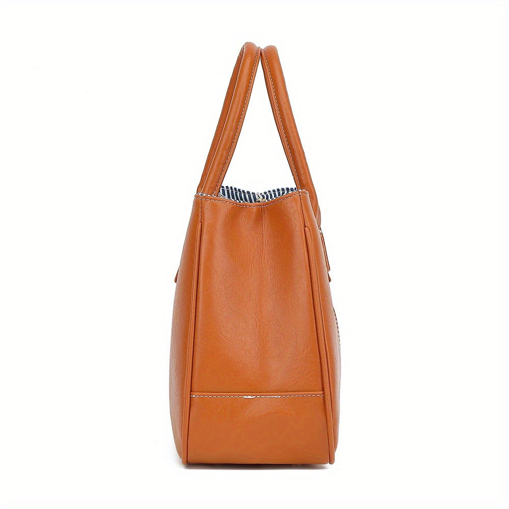 Shoulder Bag for Women – PU Leather, Large Capacity, Adjustable Strap, for Travel & – detail view 12