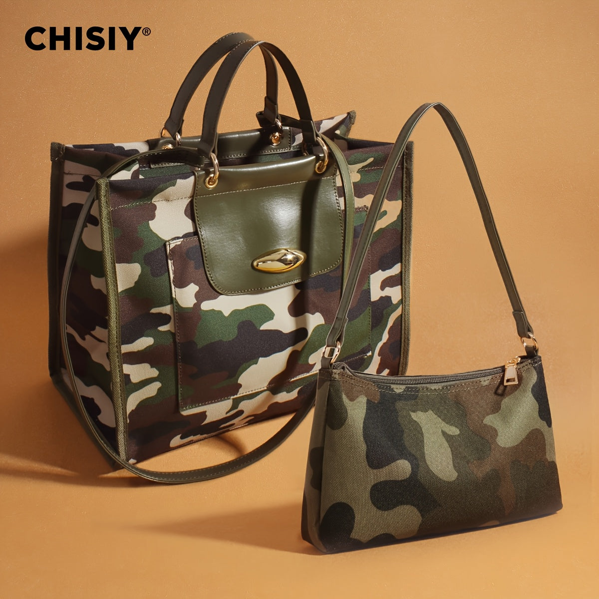 Tote Bag for Women – 2-Piece, Large Capacity, Adjustable Strap – detail view 6