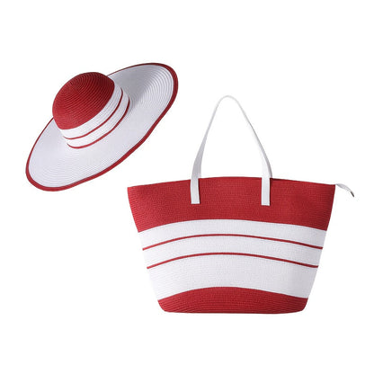 Tote Bag for Women – 2-Piece, Straw, Large Capacity, for Travel – detail view 23