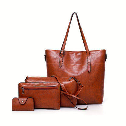Tote Bag for Women – 4-Piece, Piece Set Satchel Bucket Messenger – detail view 19