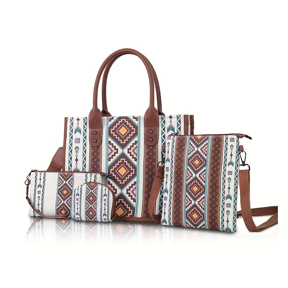Tote Bag for Women – 4 Piece, Canvas, Large Capacity – detail view 10