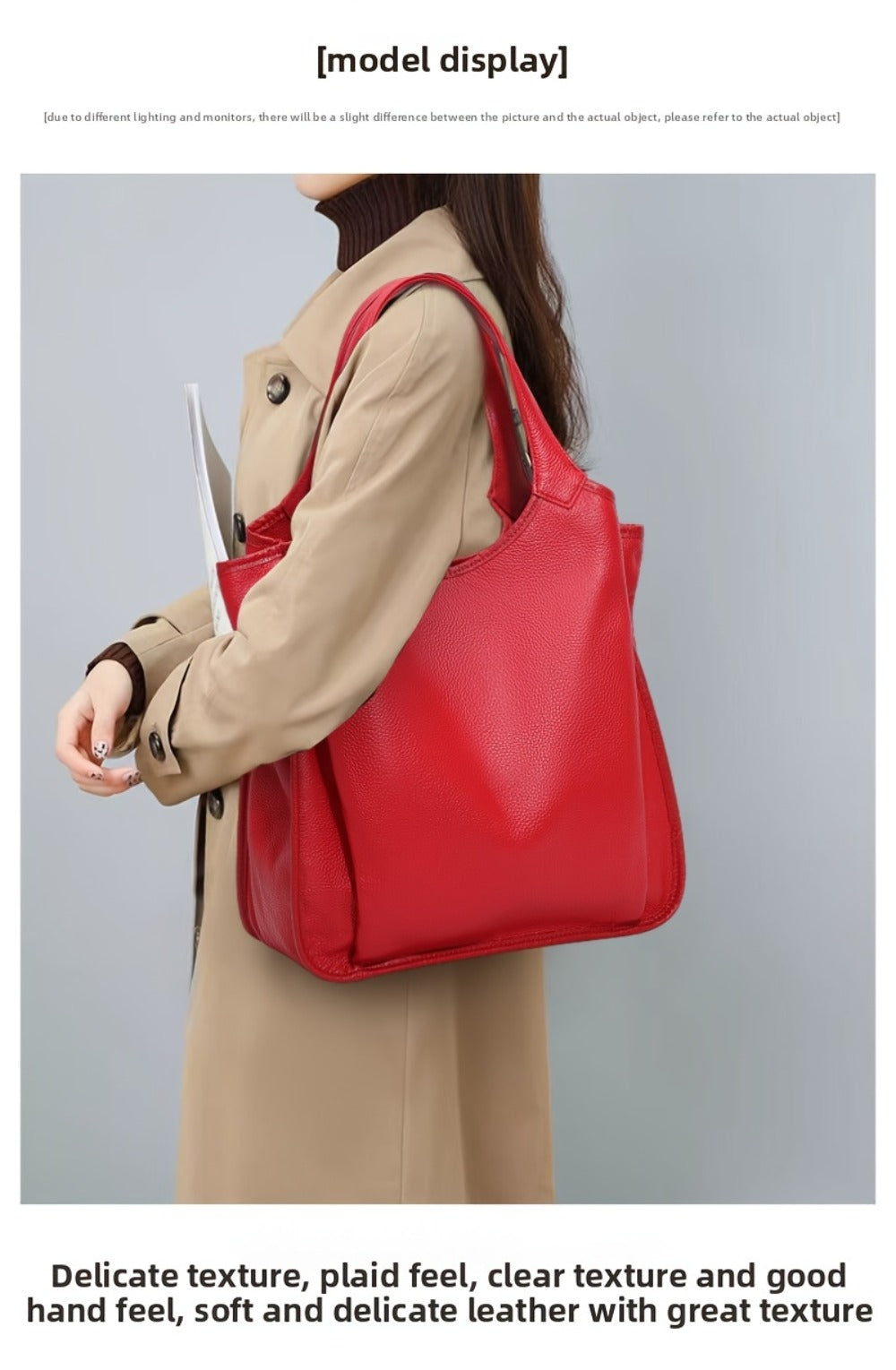 Tote Bag for Women – Adjustable Strap, for Travel & Everyday Use – detail view 9