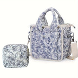 Blue Flower 2Pcs Set