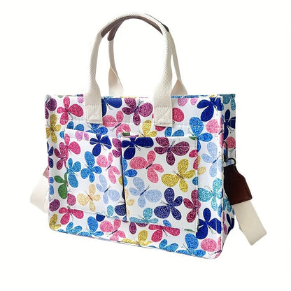 Tote Bag for Women – Canvas, Multi-Pocket, for Travel & Work – detail view 14