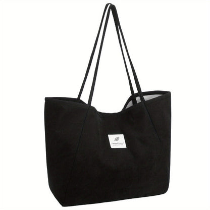 Tote Bag for Women – Corduroy, Large Capacity – detail view 5