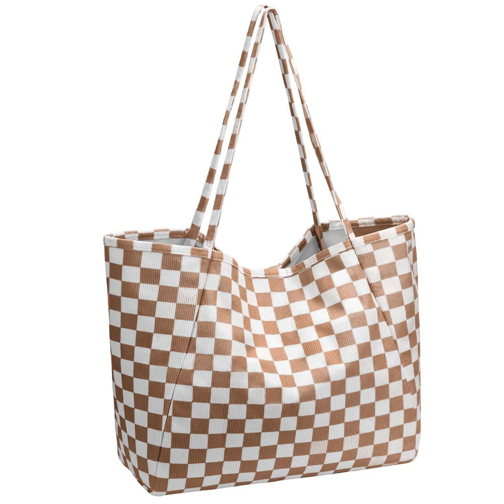 Tote Bag for Women – Corduroy, Large Capacity – detail view 8
