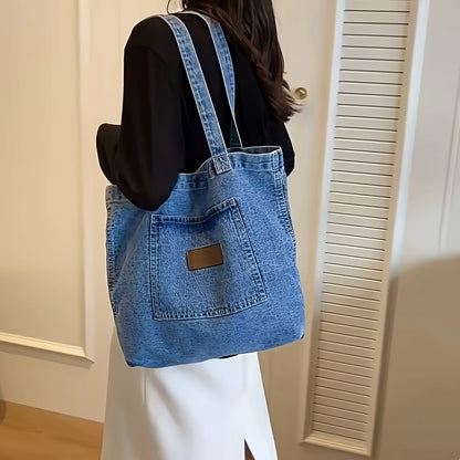 Tote Bag for Women – Denim, for Everyday Use – front view - product view 11