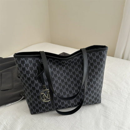 Tote Bag for Women – Large Capacity, Checkered Large Capacity Retro Plaid – detail view 2