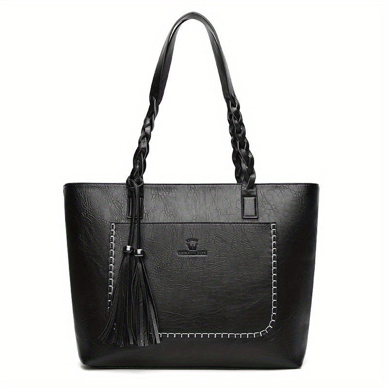 Tote Bag for Women – Large Capacity, Fringe Large Capacity Minimalist Boho – detail view 19