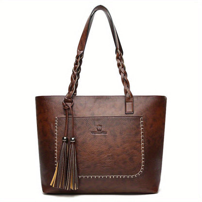Tote Bag for Women – Large Capacity, Fringe Large Capacity Minimalist Boho – detail view 18