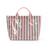 Green and pink stripes