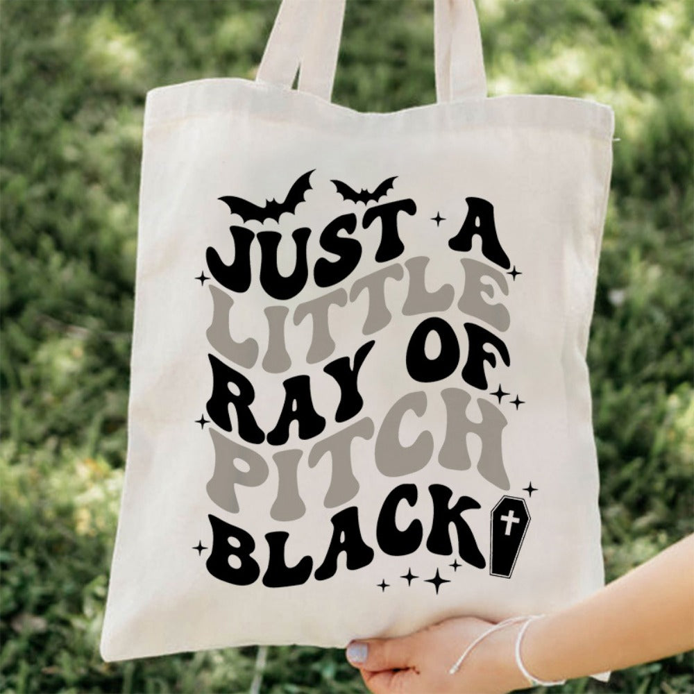 Tote Bag for Women – Lightweight, Just Little Ray Of Pitch – detail view 2