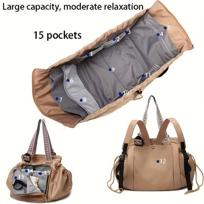 Tote Bag for Women – Nylon, Foldable, Lightweight, Adjustable Strap – detail view 6