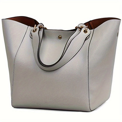 Tote Bag for Women – PU Leather, Large Capacity, for Travel & Work – detail view 2