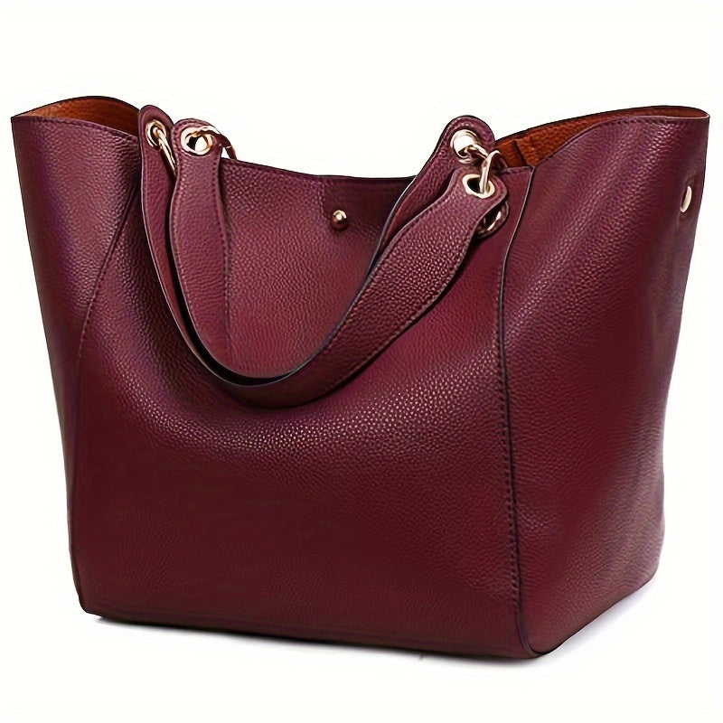 Tote Bag for Women – PU Leather, Large Capacity, for Travel & Work – detail view 20