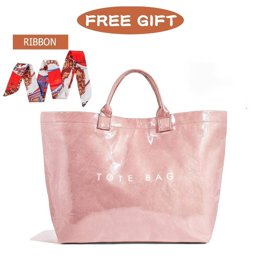 Tote Bag for Women – PU Leather, Large Capacity, for Travel – detail view 2