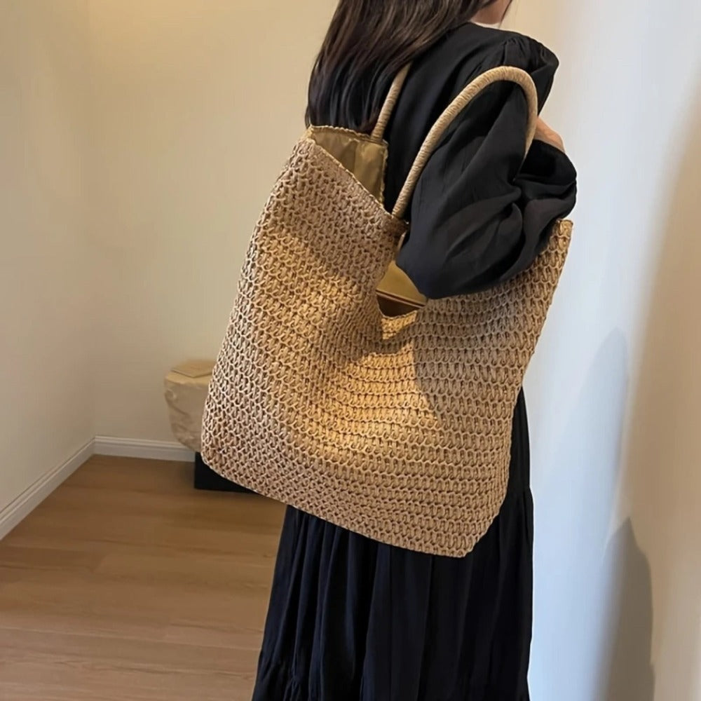 Tote Bag for Women – Straw, Large Capacity – alternate view