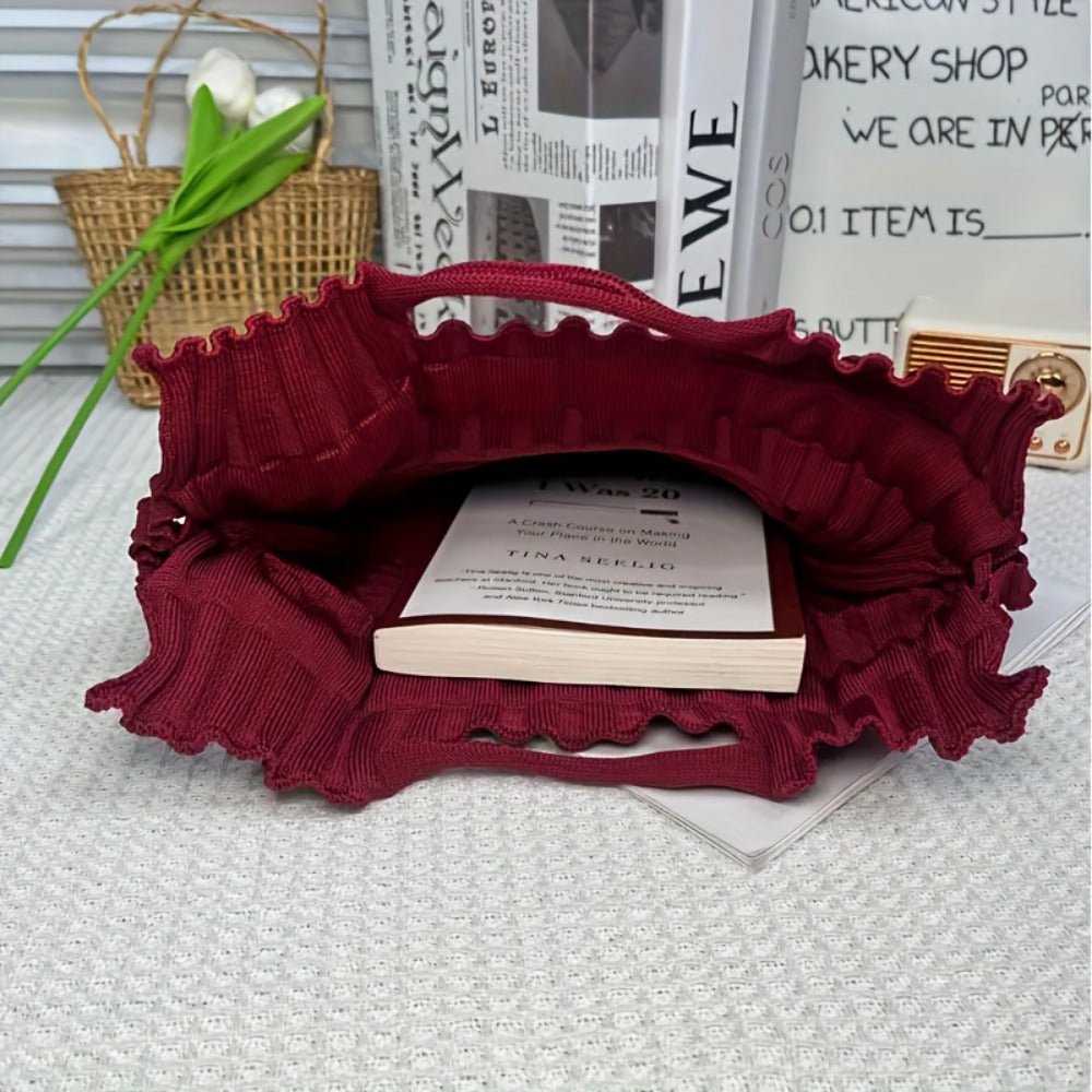 Tote Bag for Women – for Travel & Everyday Use, Knitted Top Handle Korean Aesthetic – detail view 17