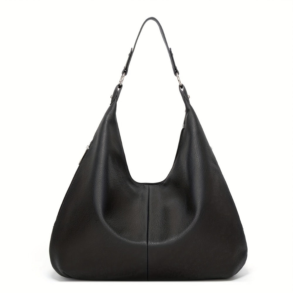Tote Bag for Women – for Travel & Work, Faux Leather Work Large Zipper – detail view 3