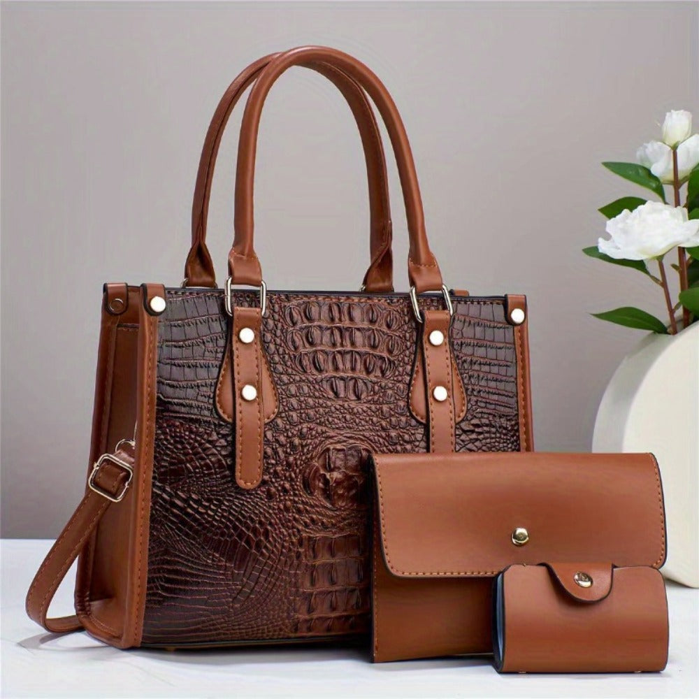Women's Wallet – 3-Piece, 4 Colors, PU Leather, Large Capacity – detail view 9