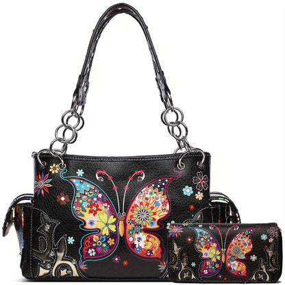 Women's Wallet – Butterfly Floral Western Set Phone – detail view 27