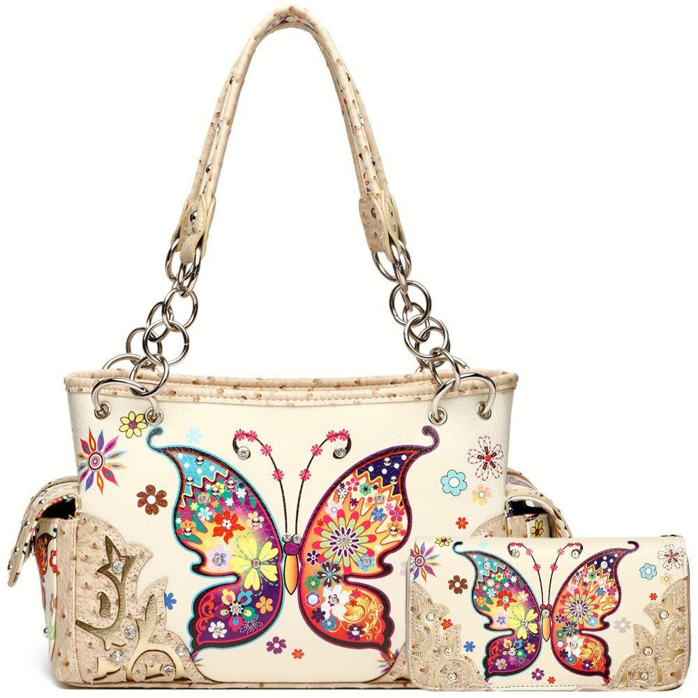Women's Wallet – Butterfly Floral Western Set Phone – detail view 7