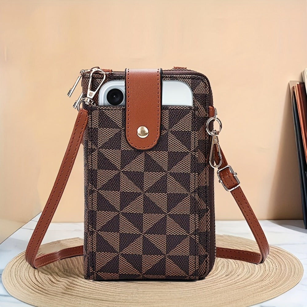 Women's Wallet – Compact, Adjustable Strap, Mini, for Everyday Use – front view